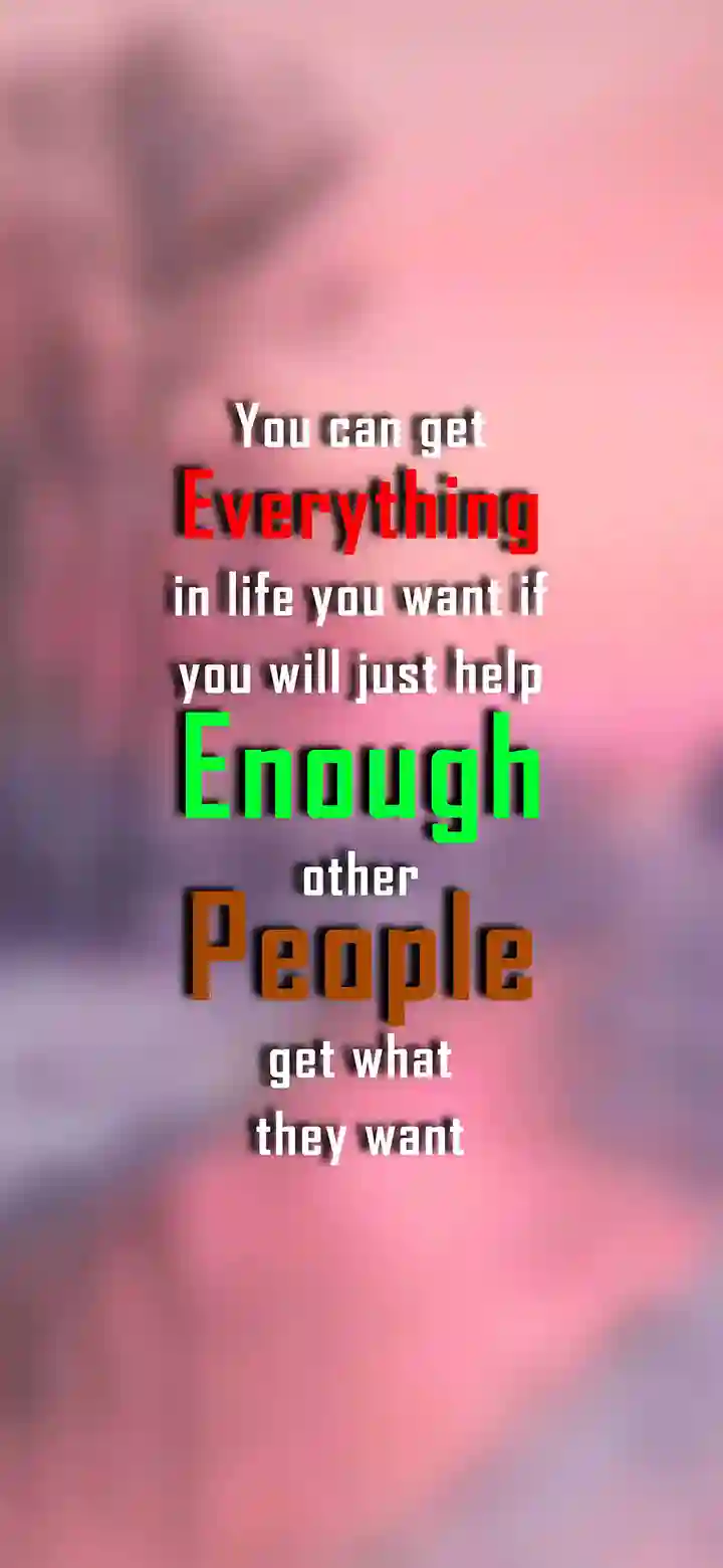 You can get everything in life 4K motivational wallpaper feature image – red green and brown text on dreamy pink background