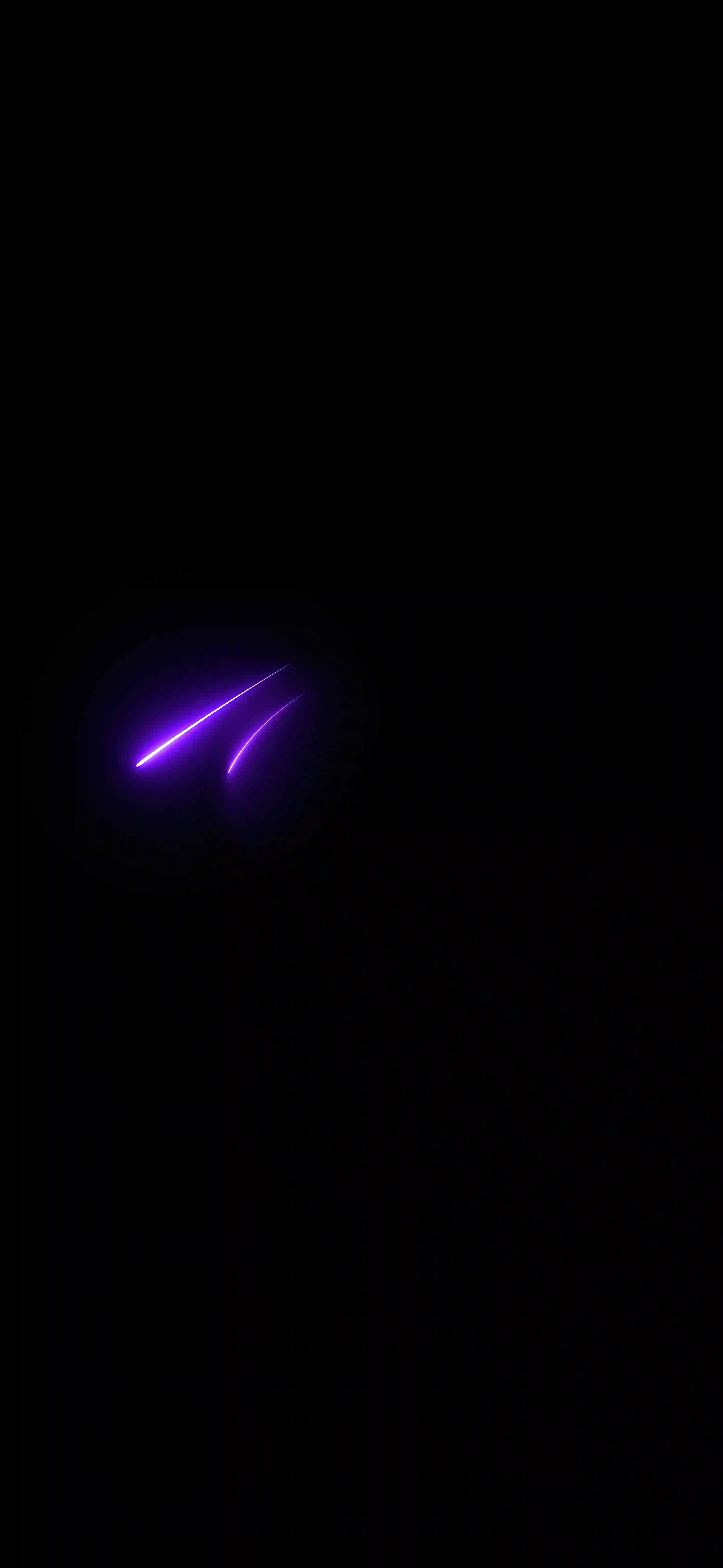 Neon purple double streak dark 4K wallpaper thumbnail two purple neon curves black background