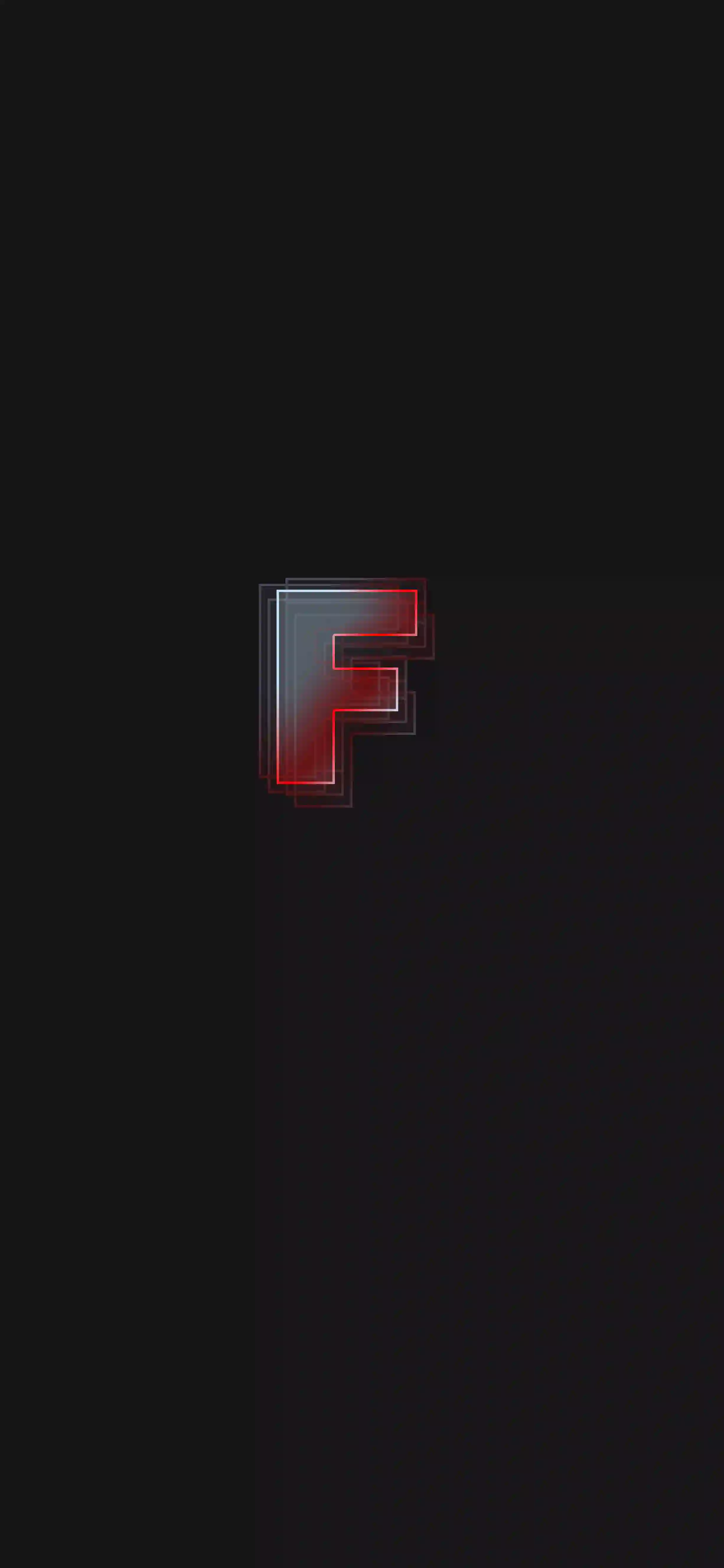 Neon red dark letter F 4K wallpaper thumbnail red glow dark charcoal background