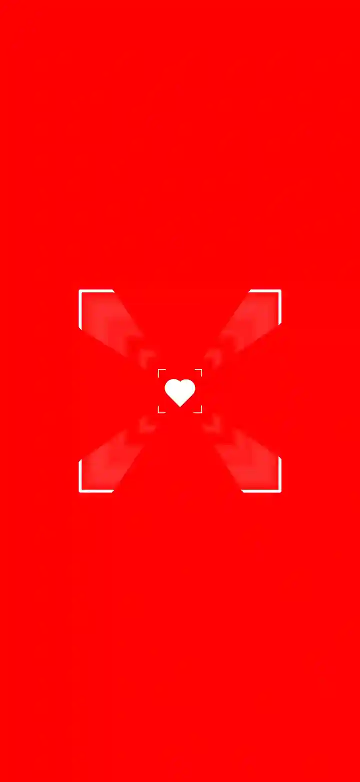 Small white heart love wallpaper feature image white heart focus frame red background