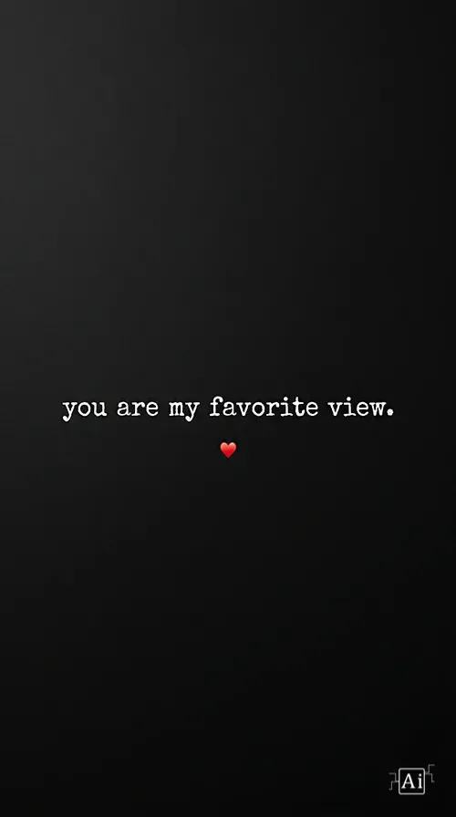 Mobile preview of the favorite view love quote wallpaper.