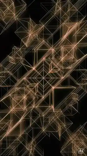 Featured image of a premium luxury tech-wear cyber grid geometric abstract background optimized for OLED displays