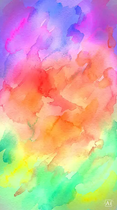 Thumbnail preview of a dreamy pastel color blend watercolor canvas wash abstract background