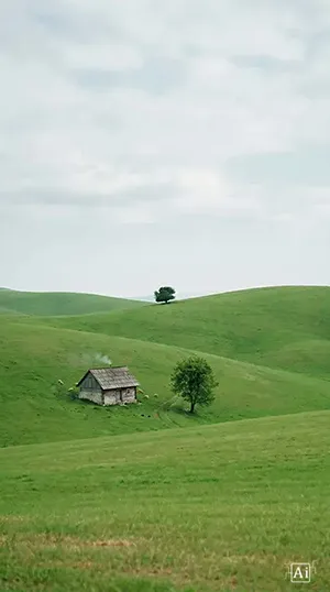 A vintage cottage core 4K wallpaper