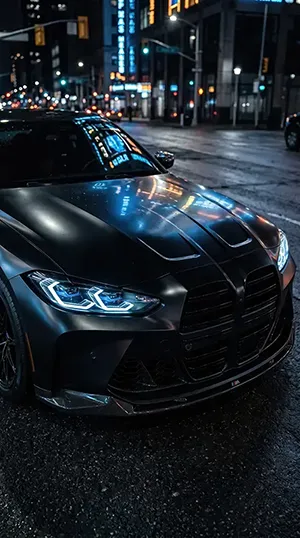 The dark bmw m4 amoled wallpaper.