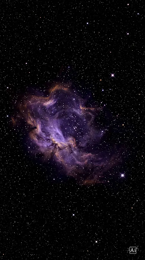 Small preview of a distinct space nebula amoled wallpaper 4k cosmic scene.